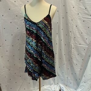 Free Press Clothing size medium spaghetti strap sequin dress